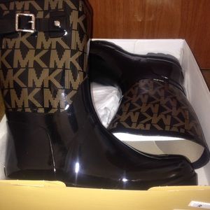 Michael Kors Rain Boots (Authentic) - Sz 10